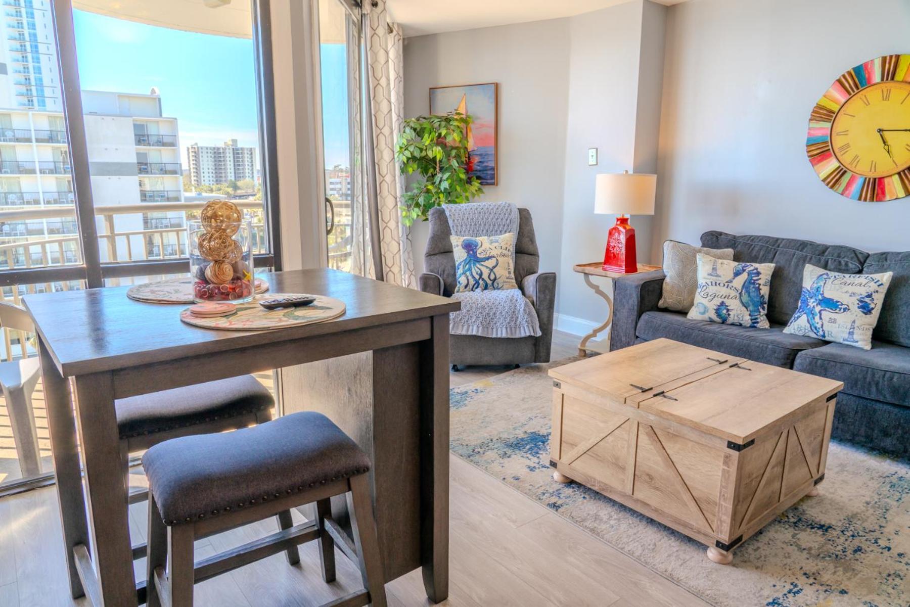 Ocean View Double Suite! Sleeps 4 Meridian Plaza 705 Миртъл Бийч Екстериор снимка